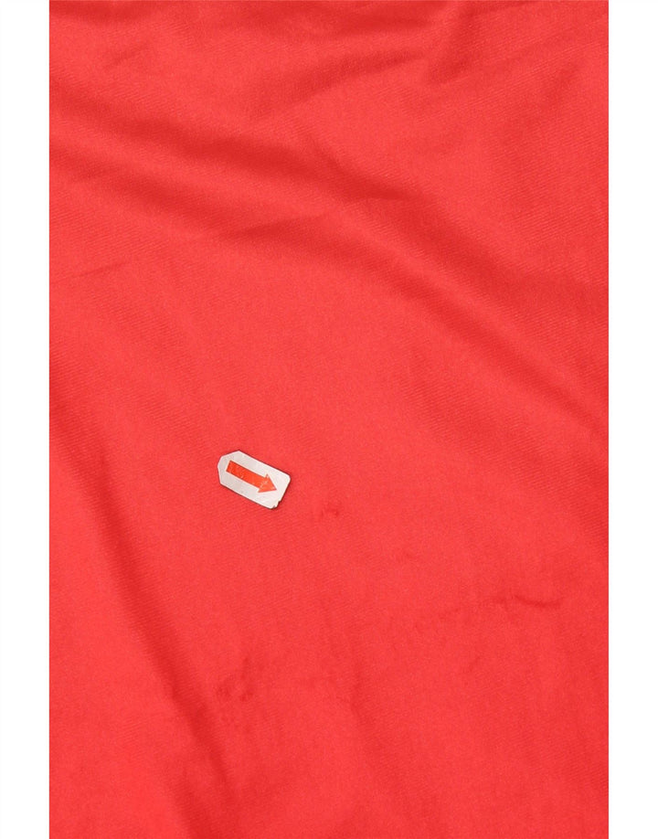 BRIKO Mens Sleeveless Tracksuit Top Jacket XL Red Colourblock Polyester