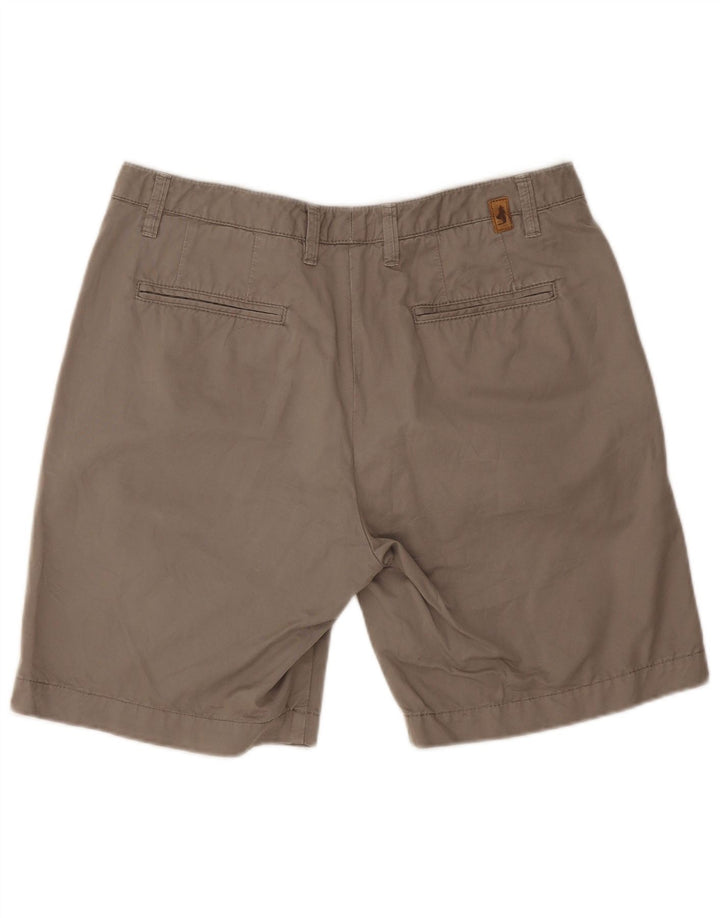 Marlboro Classics Womens Pegged Chino Shorts IT 42 Medium W34 Grey