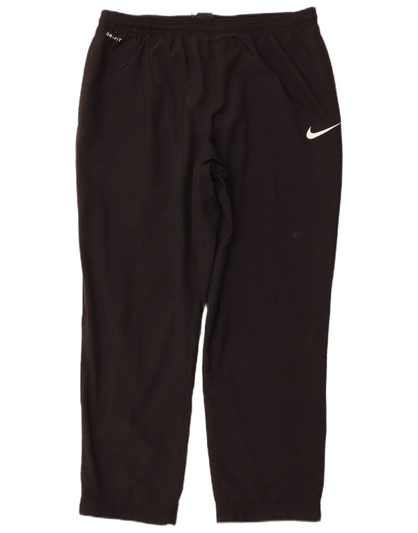 NIKE Mens Dri Fit Tracksuit Trousers Joggers 2XL  Black Polyester