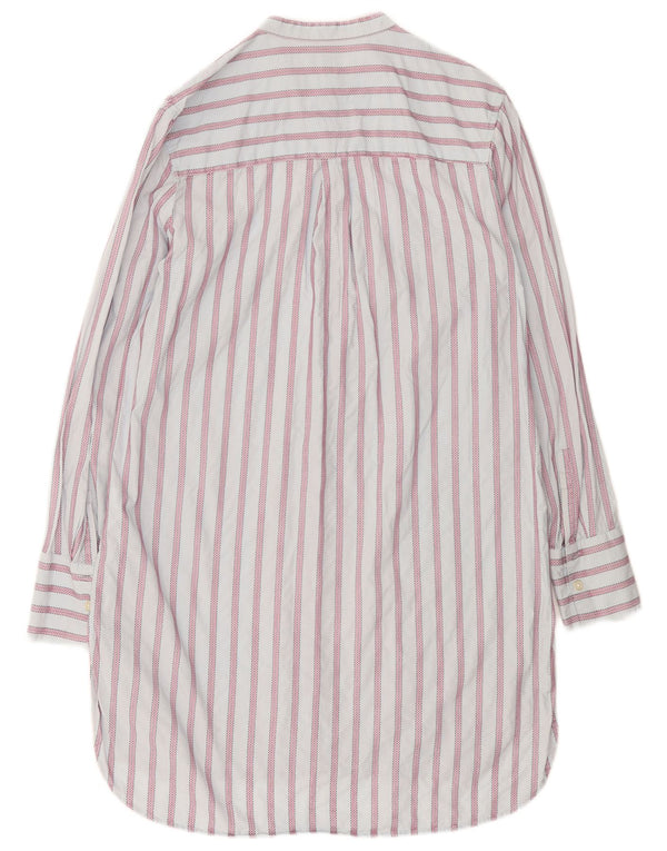 Gap Womens Loose Fit Shirt Dress UK 14 Medium Blue Striped Cotton