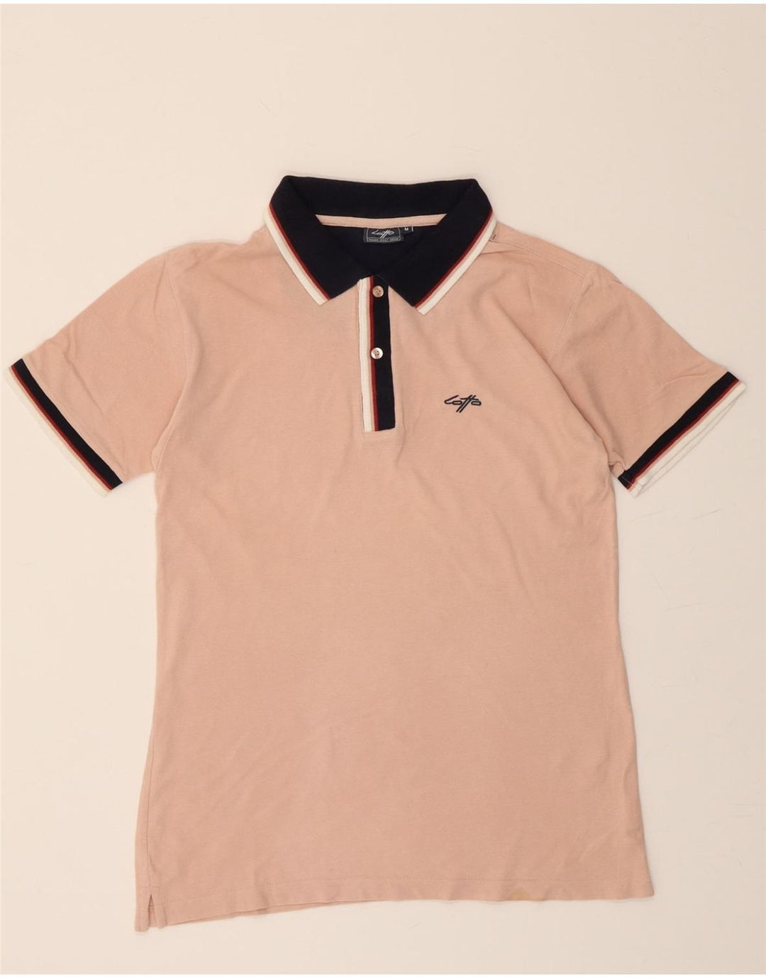 LOTTO Mens Polo Shirt Medium Pink Cotton Vintage Lotto and Second-Hand Lotto from Messina Hembry 