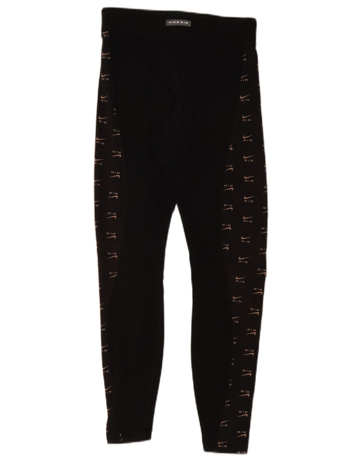 Nike Womens Graphic Leggings UK 10 Small  Black