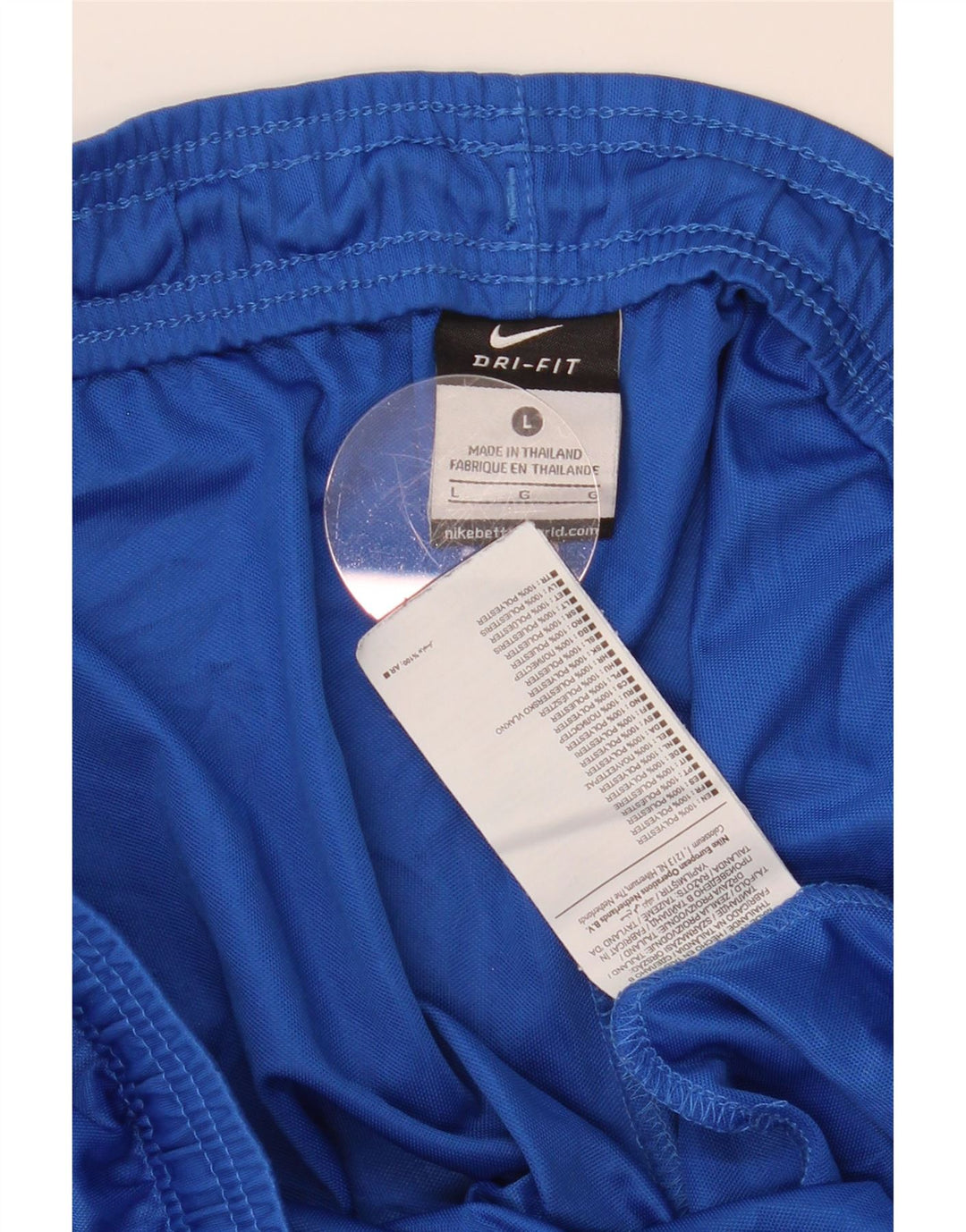NIKE Mens Dri Fit Sport Shorts Large  Blue Polyester
