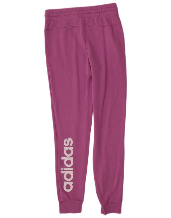 ADIDAS Womens Graphic Tracksuit Trousers Joggers UK 8/10 Small  Purple