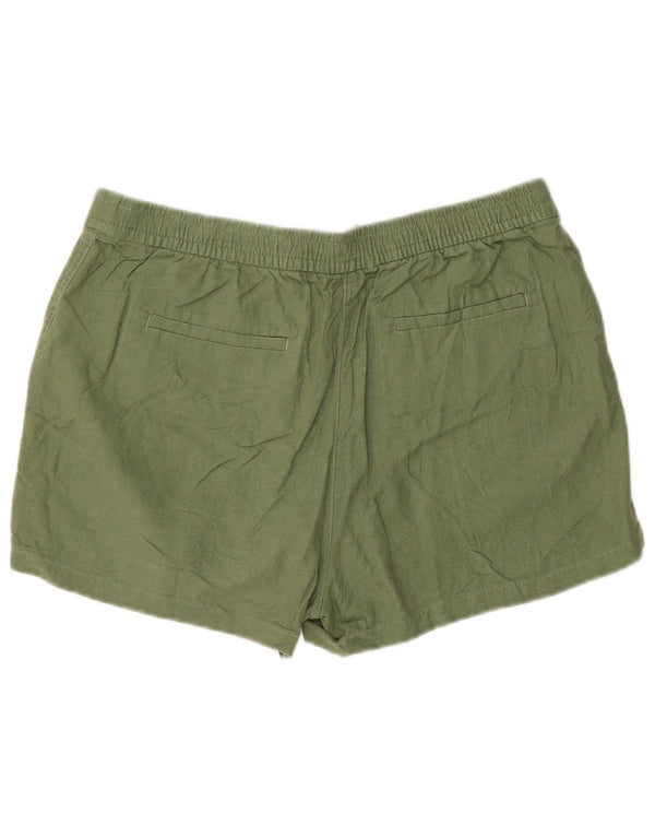 J. Crew Womens Chino Shorts Medium W30 Green Linen