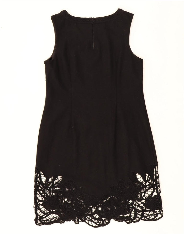 MONSOON Womens Sleeveless Sheath Dress UK 14 Medium Black Vintage Monsoon and Second-Hand Monsoon from Messina Hembry 