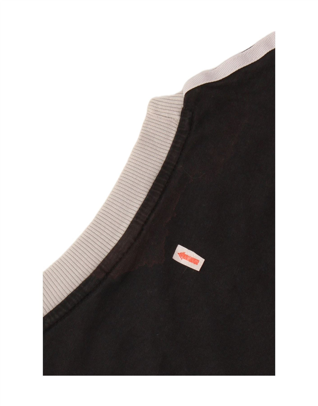 ADIDAS Womens T-Shirt Top UK 12 Medium Black Cotton