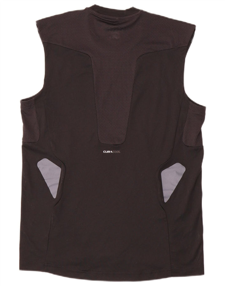 ADIDAS Mens Climacool Vest Top Medium Black Colourblock Polyester