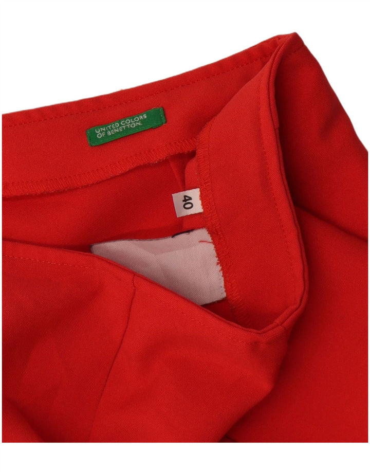 Benetton Womens Hot Pants IT 40 Small W26 Red