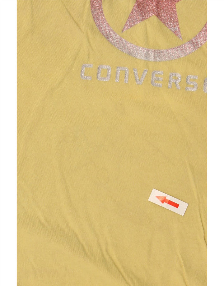 CONVERSE Womens Graphic Mini Skirt XL W38  Yellow