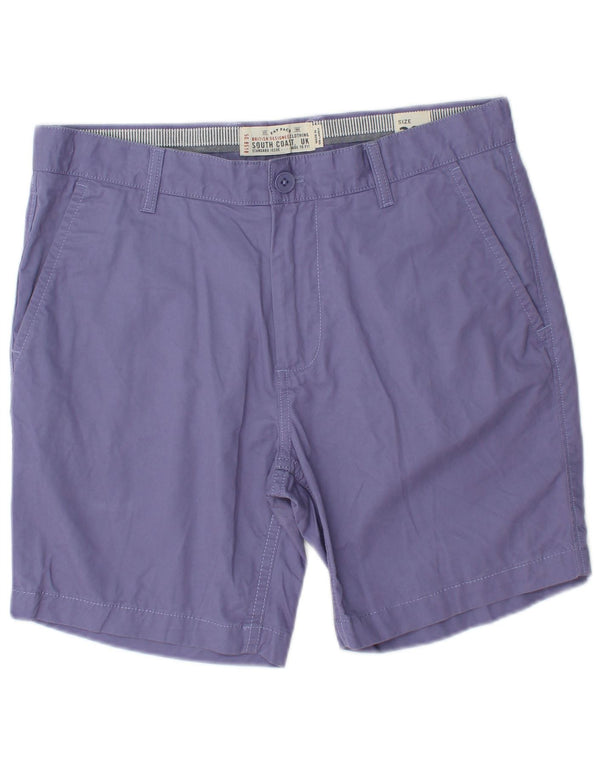 FAT FACE Mens Chino Shorts W32 Medium Purple Cotton