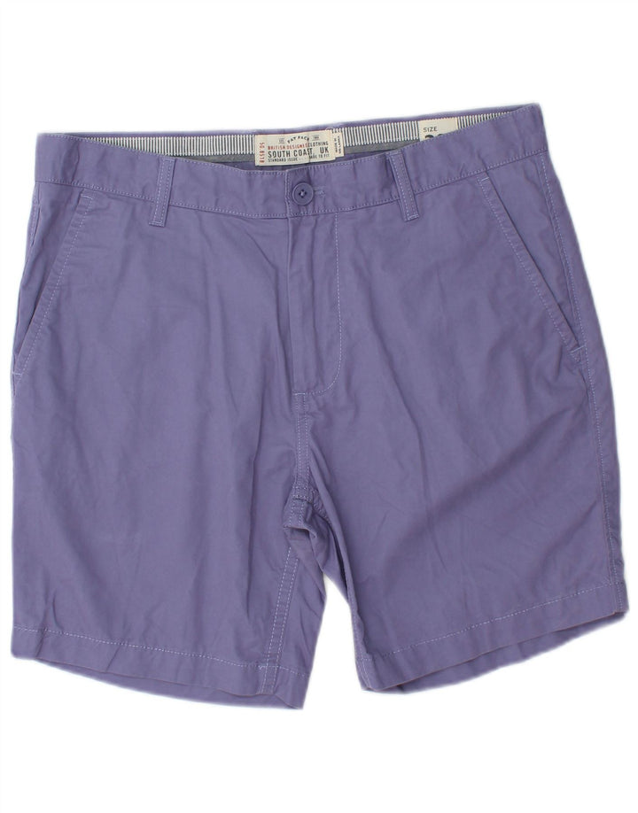 FAT FACE Mens Chino Shorts W32 Medium Purple Cotton