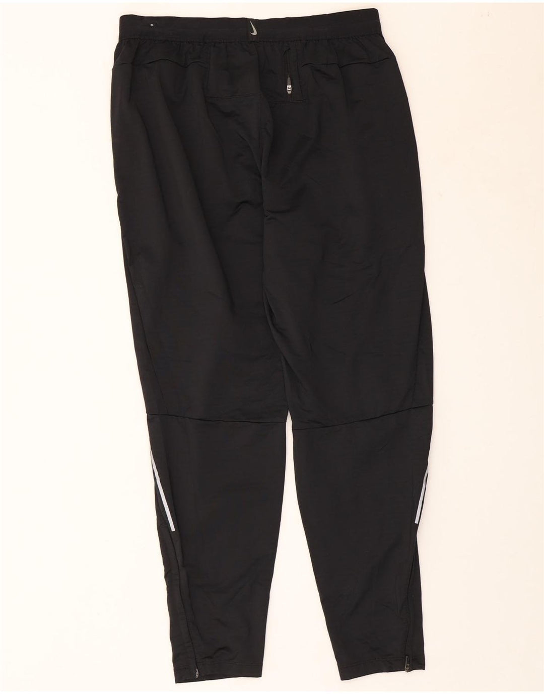 NIKE Mens Dri Fit Tracksuit Trousers Large Black Polyester