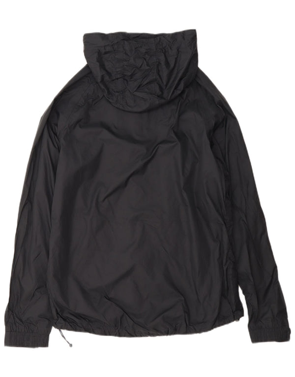 Mountain Warehouse Womens Hooded Rain Jacket UK 12 Medium Black Nylon