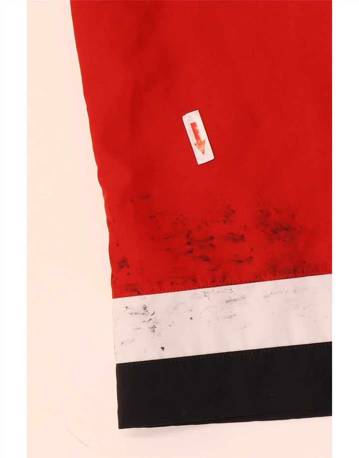 Adidas Mens TSV Loccum Tracksuit Top Jacket Small Red Colourblock Polyester