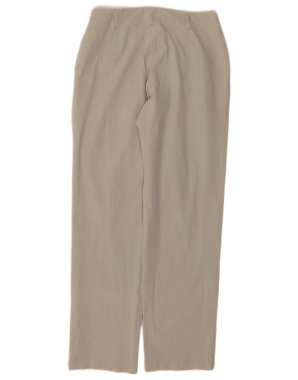 Hobbs Womens Straight Casual Trousers UK 8 Small W27 L28 Beige Cotton