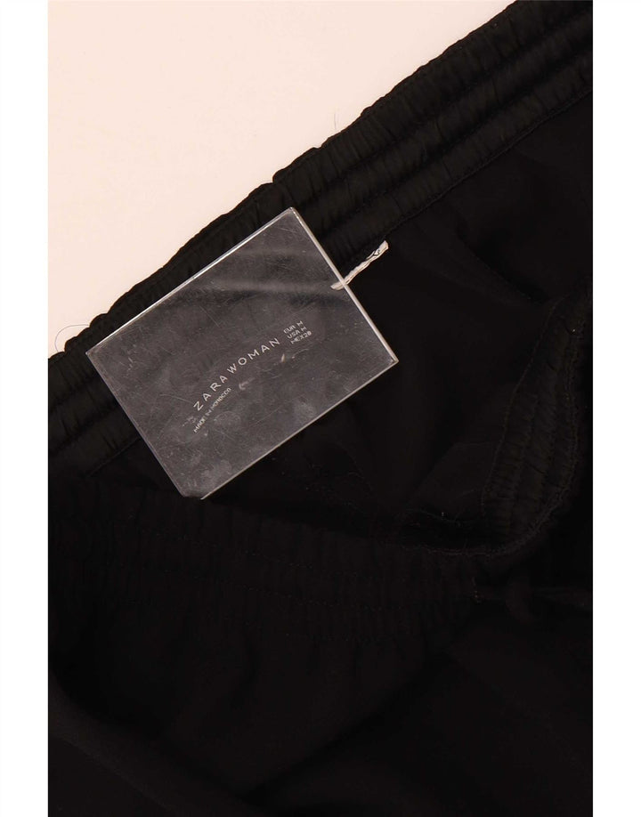 Zara Womens Bootcut Cropped Trousers Medium W28 L24 Black