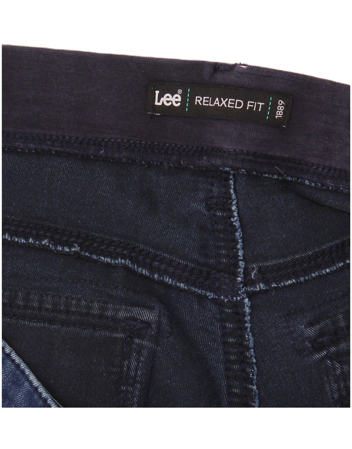 LEE Womens Relaxed Fit Denim Shorts W36 XL Blue