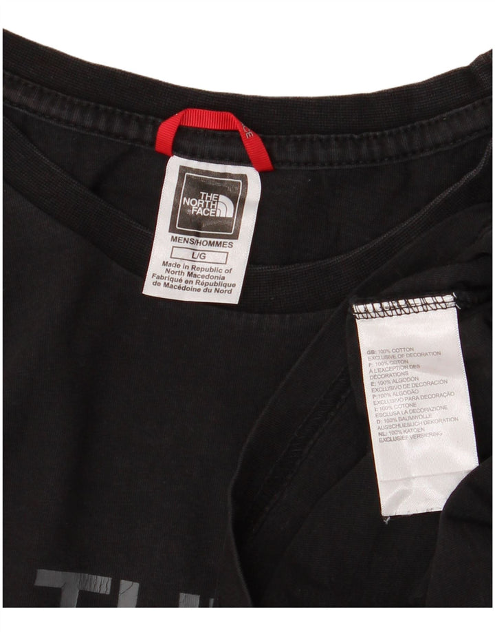 The North Face Mens Graphic T-Shirt Top Large Black Cotton