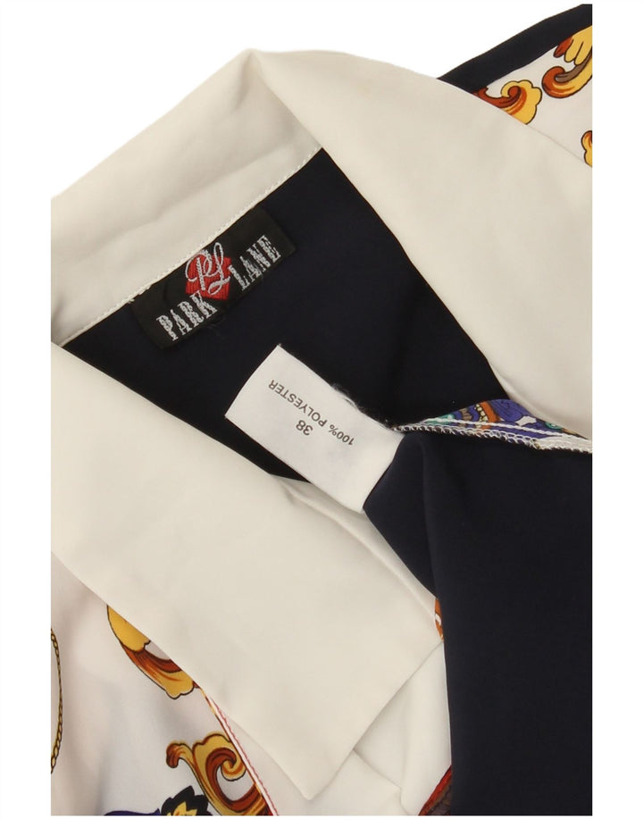 PARK LANE Womens Crop Shirt Blouse EU 38 Medium Multicoloured Paisley