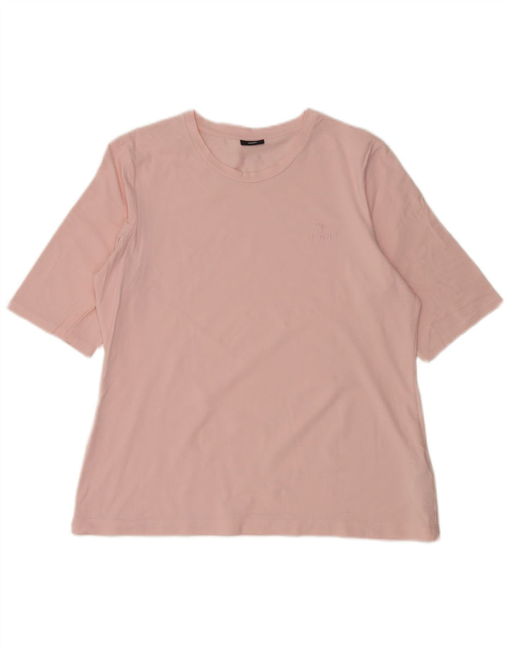 JOOP Womens T-Shirt Top IT 42 Medium Pink Cotton