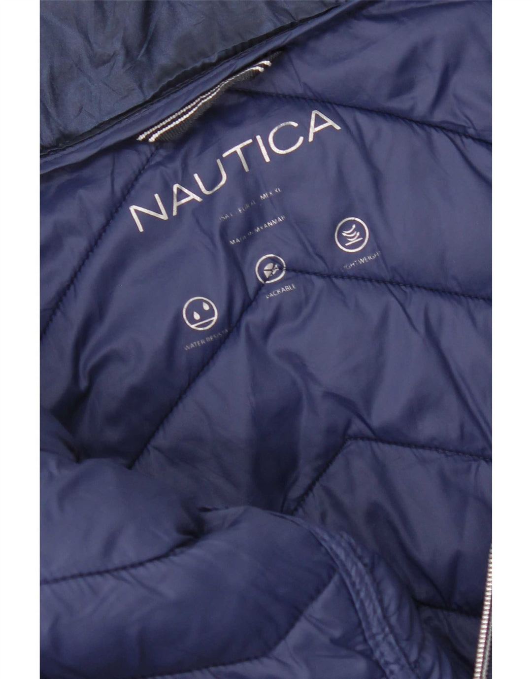 Nautica Womens Padded Jacket UK 18 XL Navy Blue