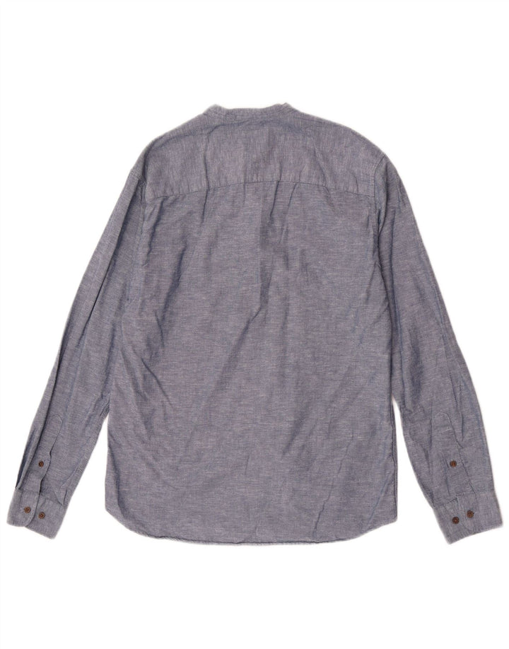 Jack & Jones Mens Premium Slim Pullover Shirt Small Navy Blue Flecked