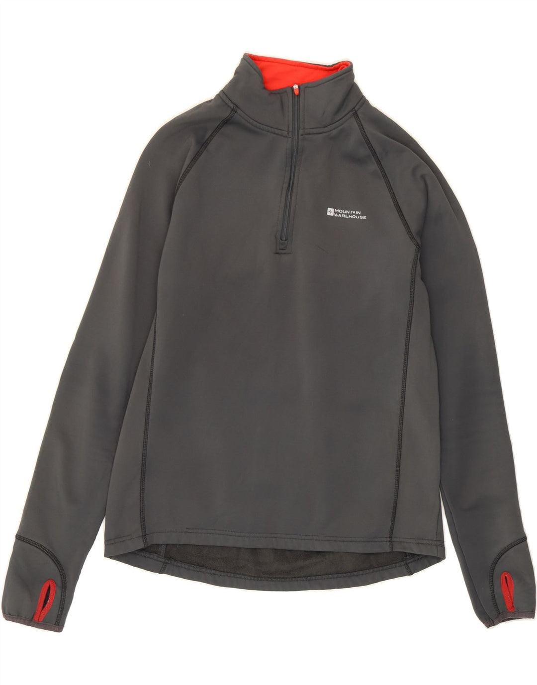 MOUNTAIN WAREHOUSE Mens Zip Neck Pullover Tracksuit Top Large Grey Vintage Mountain Warehouse and Second-Hand Mountain Warehouse from Messina Hembry 