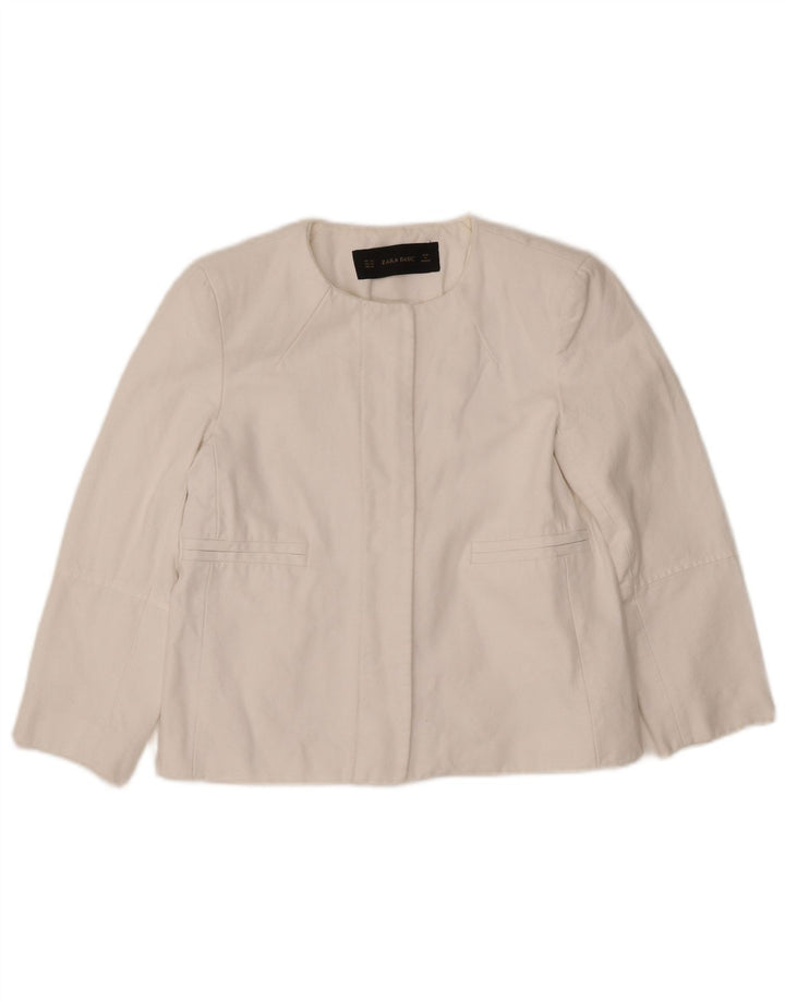 ZARA Womens Blazer Jacket UK 6 XS White