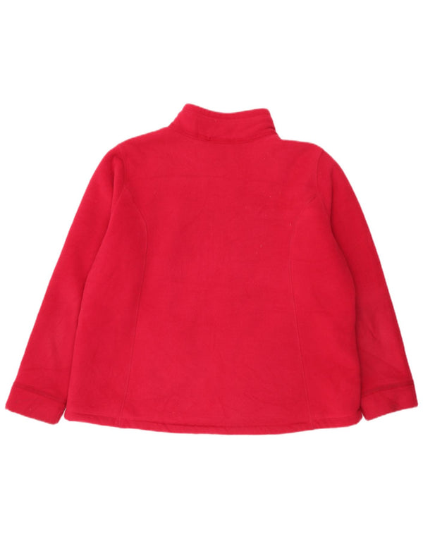 Marks & Spencer Womens Fleece Jacket UK 20 2XL Red Polyester