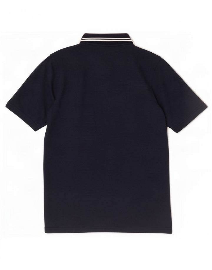 Umbro Mens Polo Shirt Medium Navy Blue Polyester
