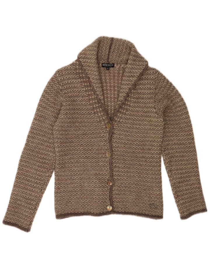 Breach Womens Cardigan Sweater UK 14 Medium Beige Acrylic