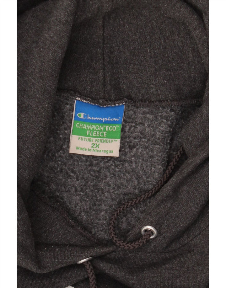 CHAMPION Mens Columbia Graphic Hoodie Jumper 2XL Grey