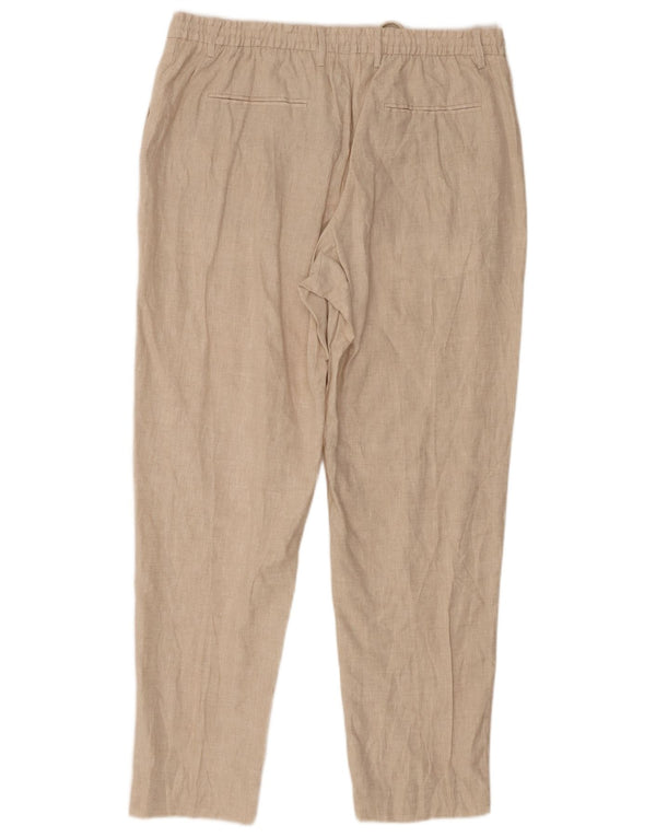 Zara Mens Tapered Chino Trousers XL W34 L29 Beige