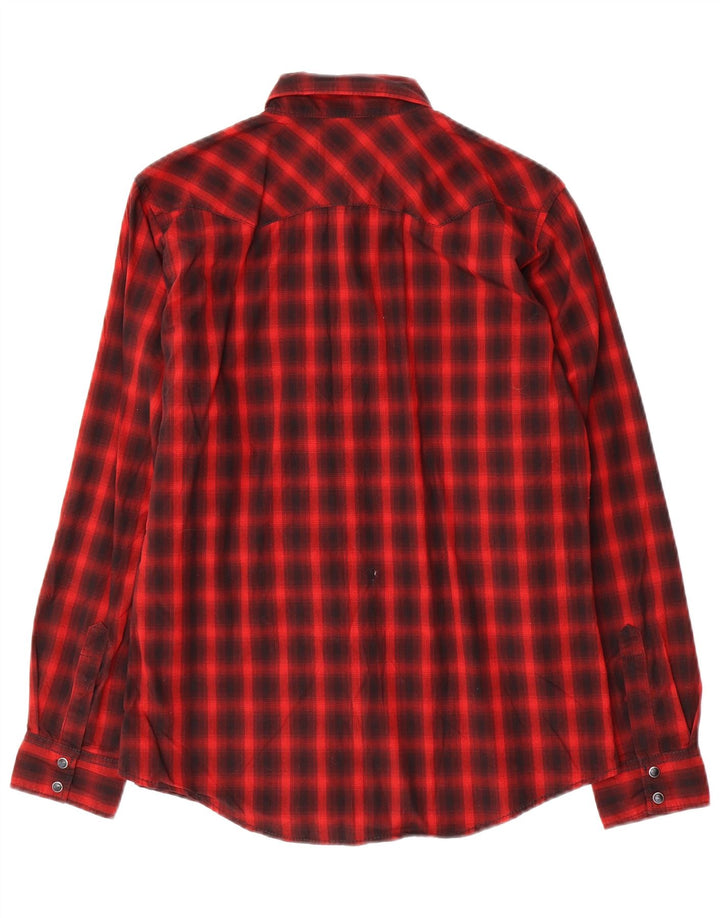WRANGLER Boys Shirt 14-15 Years XL  Red Check Cotton