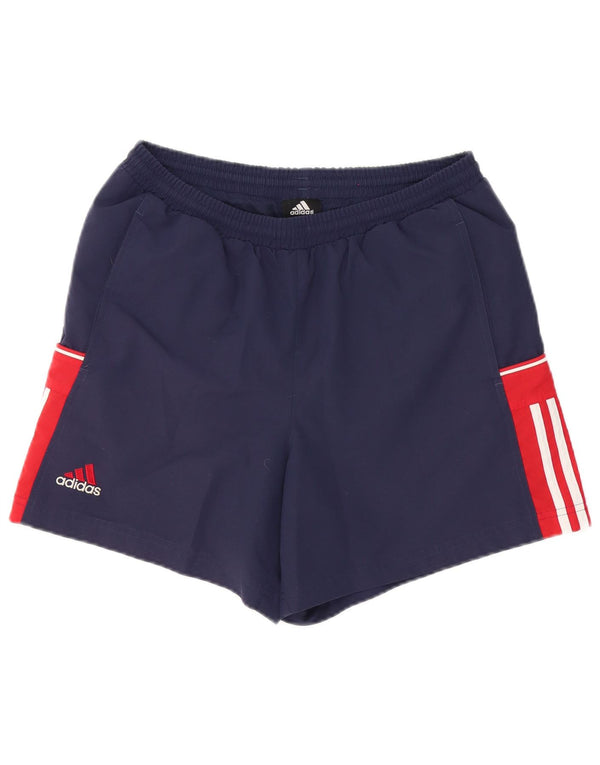Adidas Mens Sport Shorts Medium Navy Blue Colourblock Polyester