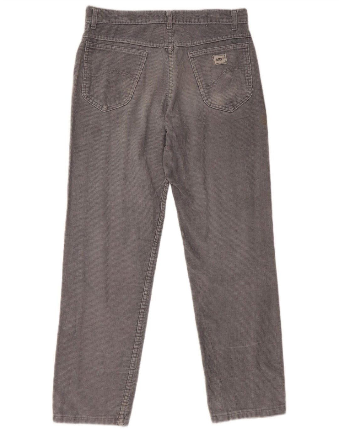 RIFLE Mens Straight Corduroy Trousers W28 L28 Blue Cotton