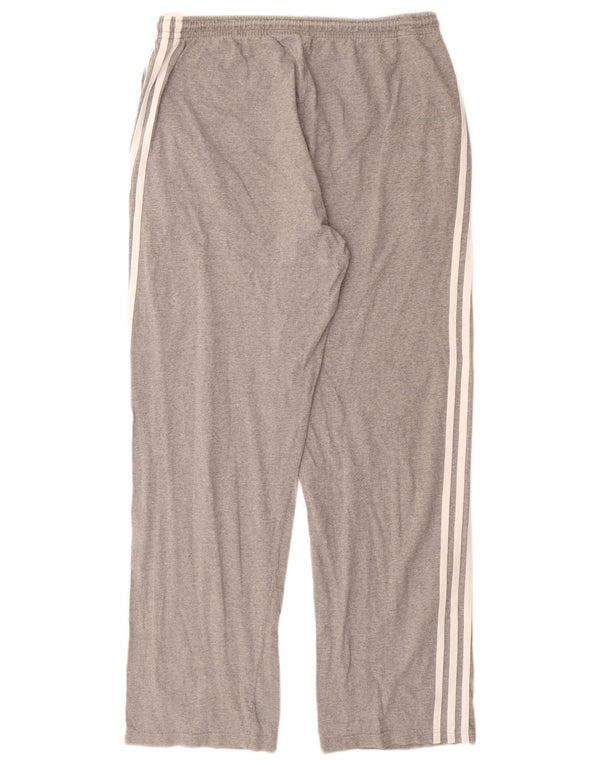 Adidas Mens Tracksuit Trousers UK 42/44 Large  Grey Flecked Cotton