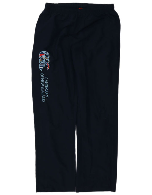 CANTERBURY Mens Graphic Tracksuit Trousers Large  Navy Blue Polyester