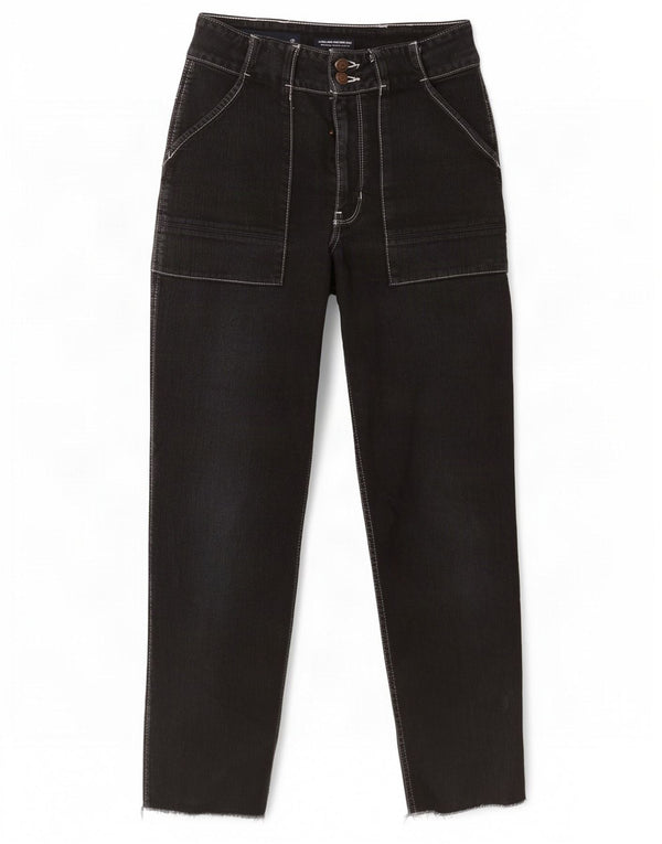 Hollister Womens Mom Straight Jeans US 5 Medium W27 L27 Black