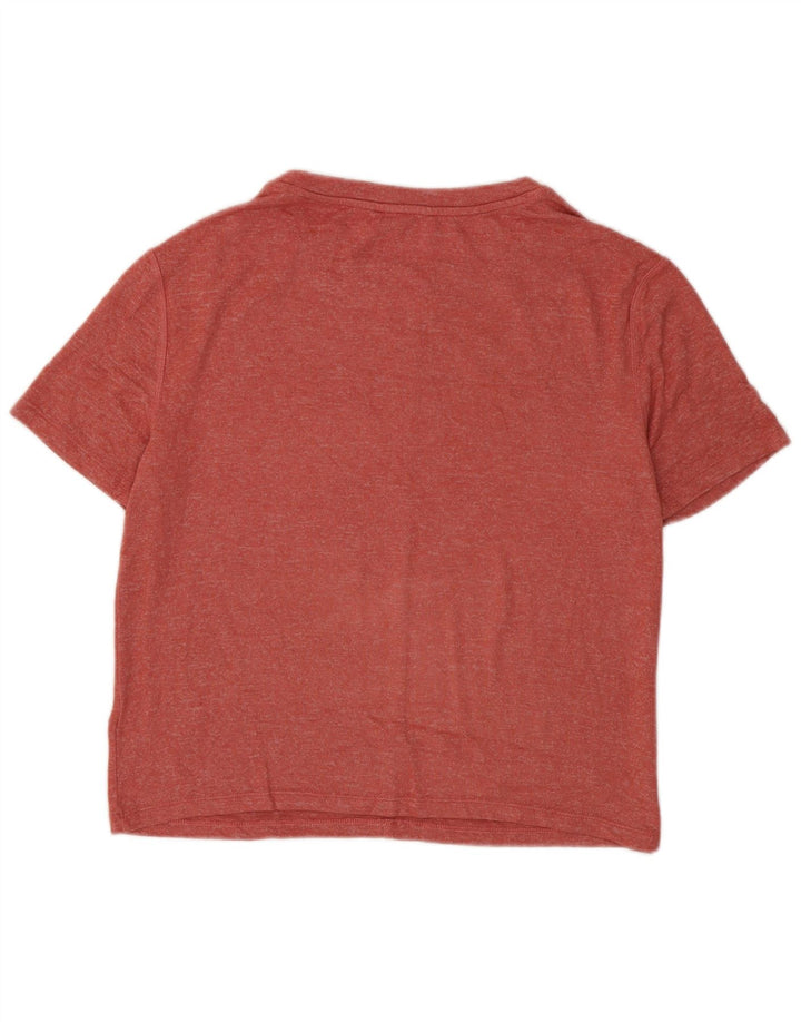 Marks & Spencer Womens T-Shirt Top UK 14 Medium Red Viscose