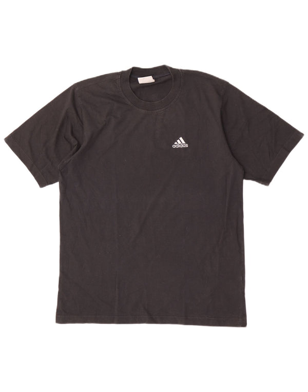 Adidas Mens T-Shirt Top Small Black Cotton