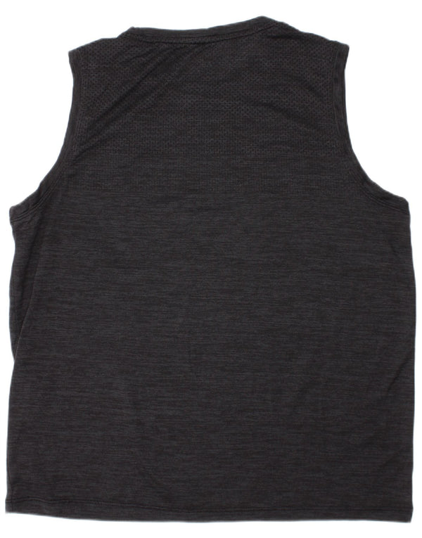 RUSSELL ATHLETIC Boys Dri-Power Vest Top 14-15 Years XL Grey Flecked