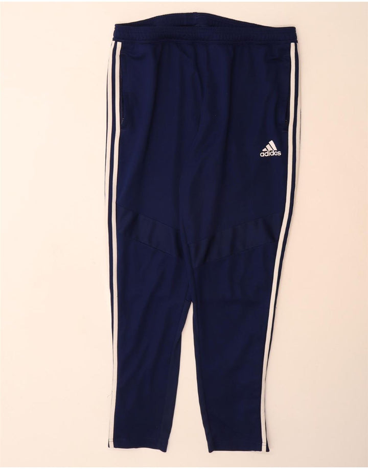 ADIDAS Mens Aeroready Tracksuit Trousers XL  Navy Blue Polyester