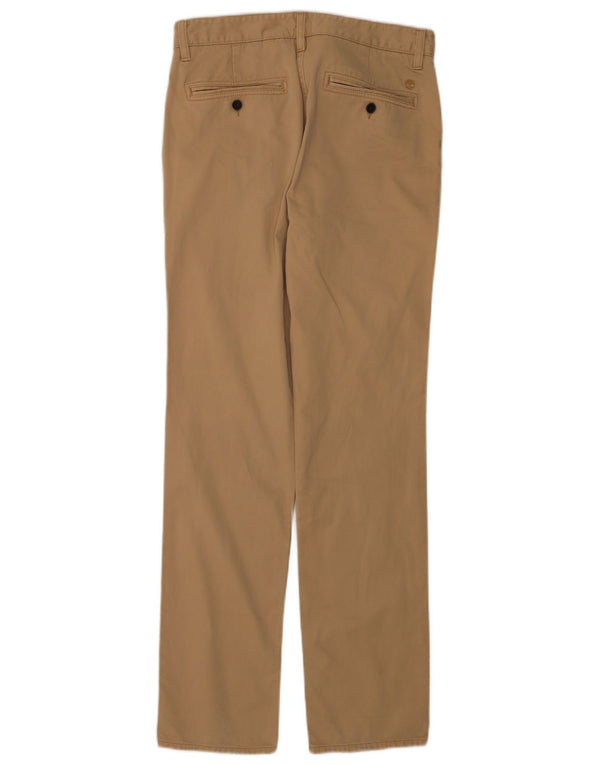 Timberland Mens Straight Chino Trousers W31 L33 Beige Cotton