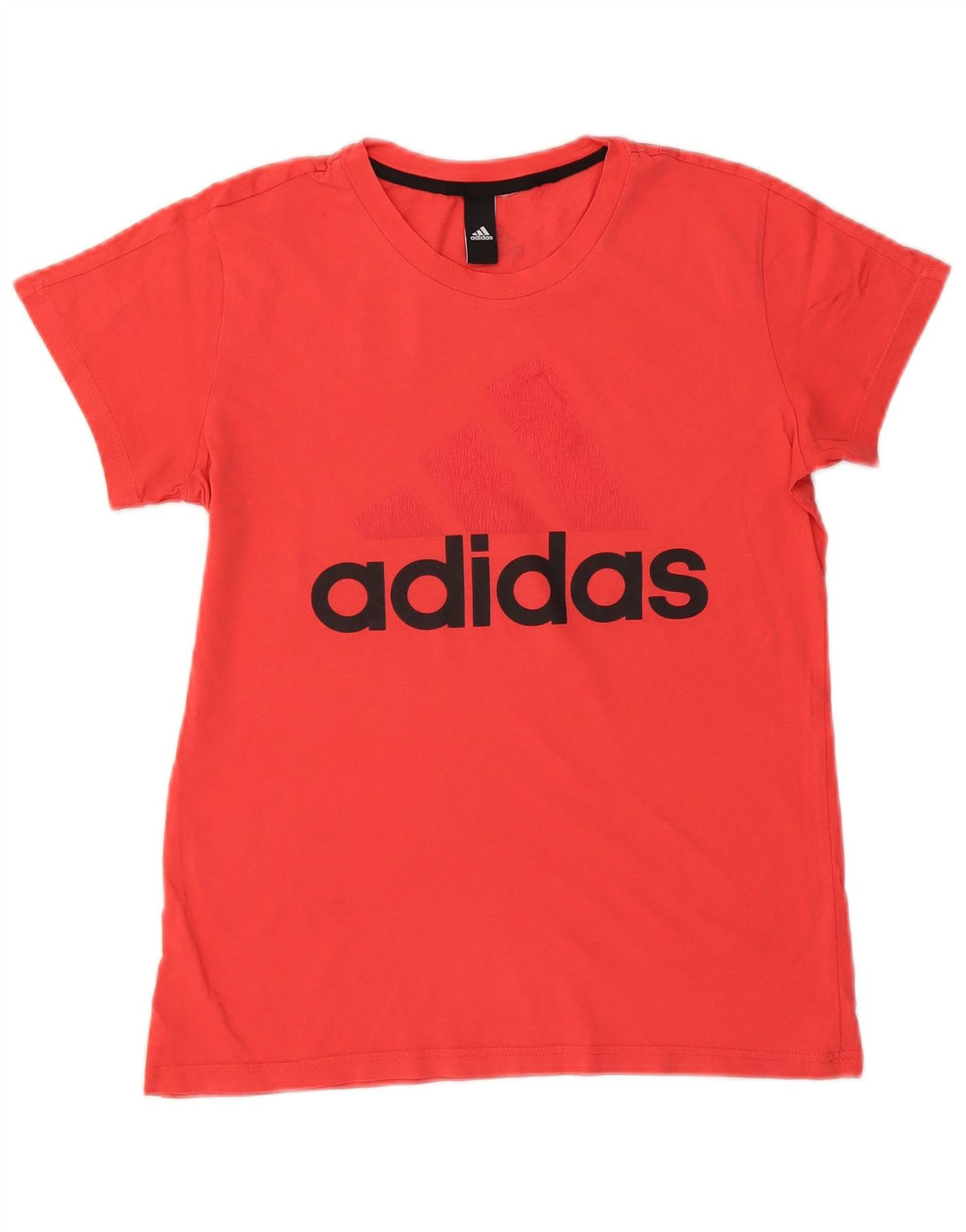 ADIDAS Womens Graphic T-Shirt Top UK 14 Medium Red