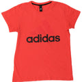 ADIDAS Womens Graphic T-Shirt Top UK 14 Medium Red
