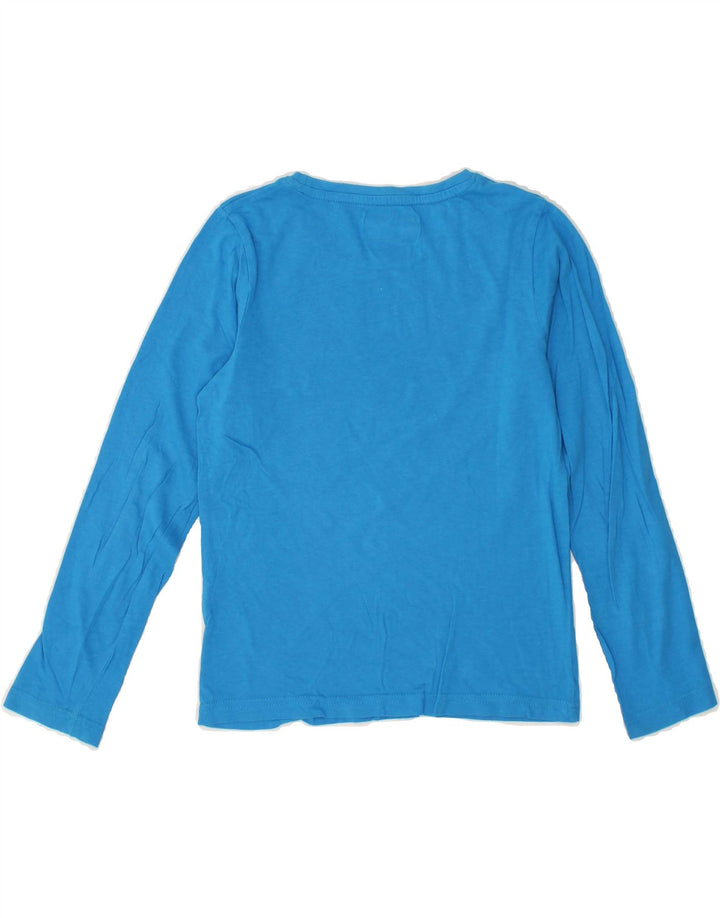 KAPPA Boys Graphic Top Long Sleeve 9-10 Years Blue Cotton Vintage Kappa and Second-Hand Kappa from Messina Hembry 