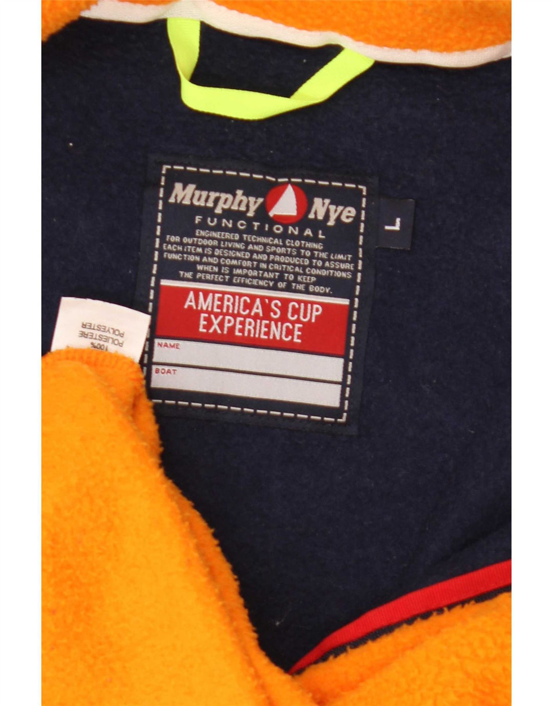 Murphy & Nye Mens Graphic Fleece Jumper Large Multicoloured Colourblock