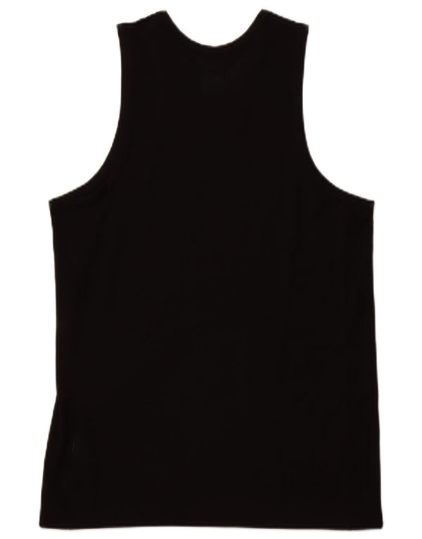 NIKE Mens Dri Fit Graphic Vest Top Medium Black Polyester Sports
